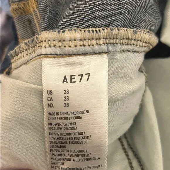 Women's American Eagle 77 Blue Flared Jeans - Picture 9 of 9